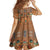 Terracotta Batik Papua-inspired Pattern Family Matching Summer Maxi Dress and Hawaiian Shirt - Polynesian Pride