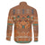 Terracotta Batik Papua-inspired Pattern Family Matching Summer Maxi Dress and Hawaiian Shirt - Polynesian Pride
