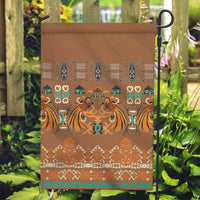 Terracotta Batik Papua-inspired Pattern Garden Flag - Polynesian Pride