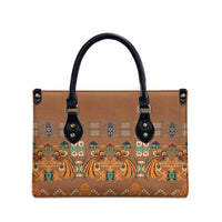 Terracotta Batik Papua-inspired Pattern Leather Bag - Polynesian Pride