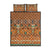 Terracotta Batik Papua-inspired Pattern Quilt Bed Set - Polynesian Pride