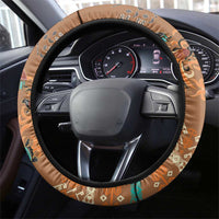 Terracotta Batik Papua-inspired Pattern Steering Wheel Cover - Polynesian Pride