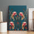Dark Cyan Blue Bird of Batik Papua Canvas Wall Art Exotic Natural Wealth of Papua - Polynesian Pride