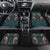 Dark Cyan Blue Bird of Batik Papua Car Mats Exotic Natural Wealth of Papua - Polynesian Pride