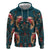 Dark Cyan Blue Bird of Batik Papua Hoodie Exotic Natural Wealth of Papua - Polynesian Pride