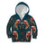 Dark Cyan Blue Bird of Batik Papua Kid Hoodie Exotic Natural Wealth of Papua - Polynesian Pride
