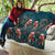 Dark Cyan Blue Bird of Batik Papua Quilt Exotic Natural Wealth of Papua - Polynesian Pride