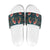 Dark Cyan Blue Bird of Batik Papua Slide Sandals Exotic Natural Wealth of Papua - Polynesian Pride