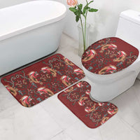 Oxblood Bird of Batik Papua Bathroom Set Exotic Natural Wealth of Papua - Polynesian Pride