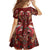 Oxblood Bird of Batik Papua Family Matching Long Sleeve Bodycon Dress and Hawaiian Shirt Exotic Natural Wealth of Papua - Polynesian Pride
