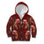 Oxblood Bird of Batik Papua Kid Hoodie Exotic Natural Wealth of Papua - Polynesian Pride