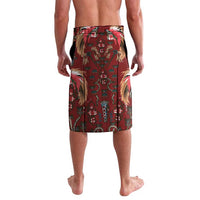 Oxblood Bird of Batik Papua Lavalava Exotic Natural Wealth of Papua - Polynesian Pride