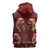 Oxblood Bird of Batik Papua Sleeveless Zip Hoodie Exotic Natural Wealth of Papua - Polynesian Pride
