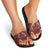 Oxblood Bird of Batik Papua Slide Sandals Exotic Natural Wealth of Papua - Polynesian Pride