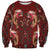 Oxblood Bird of Batik Papua Sweatshirt Exotic Natural Wealth of Papua - Polynesian Pride