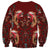 Oxblood Bird of Batik Papua Sweatshirt Exotic Natural Wealth of Papua - Polynesian Pride