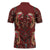 Oxblood Bird of Batik Papua Zipper Polo Shirt Exotic Natural Wealth of Papua - Polynesian Pride