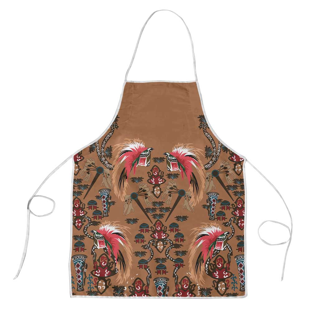 Terracotta Bird of Batik Papua Apron Exotic Natural Wealth of Papua - Polynesian Pride