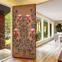 Terracotta Bird of Batik Papua Door Cover Exotic Natural Wealth of Papua - Polynesian Pride