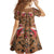 Terracotta Bird of Batik Papua Family Matching Off Shoulder Short Dress and Hawaiian Shirt Exotic Natural Wealth of Papua - Polynesian Pride