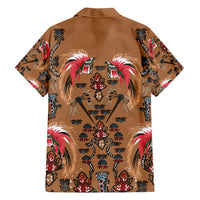 Terracotta Bird of Batik Papua Family Matching Puletasi and Hawaiian Shirt Exotic Natural Wealth of Papua - Polynesian Pride