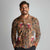 Terracotta Bird of Batik Papua Long Sleeve Polo Shirt Exotic Natural Wealth of Papua - Polynesian Pride