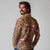 Terracotta Bird of Batik Papua Long Sleeve Polo Shirt Exotic Natural Wealth of Papua - Polynesian Pride