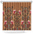 Terracotta Bird of Batik Papua Shower Curtain Exotic Natural Wealth of Papua - Polynesian Pride