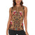 Terracotta Bird of Batik Papua Women Sleeveless Polo Shirt Exotic Natural Wealth of Papua - Polynesian Pride