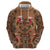 Terracotta Bird of Batik Papua Zip Hoodie Exotic Natural Wealth of Papua - Polynesian Pride
