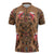 Terracotta Bird of Batik Papua Zipper Polo Shirt Exotic Natural Wealth of Papua - Polynesian Pride