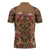 Terracotta Bird of Batik Papua Zipper Polo Shirt Exotic Natural Wealth of Papua - Polynesian Pride