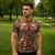 Terracotta Bird of Batik Papua Zipper Polo Shirt Exotic Natural Wealth of Papua - Polynesian Pride