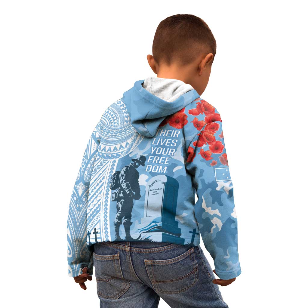 FSM Verterans Day Kid Hoodie Their Lives Your Freedom