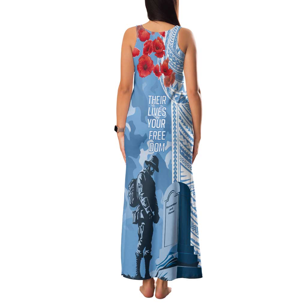 FSM Verterans Day Tank Maxi Dress Their Lives Your Freedom