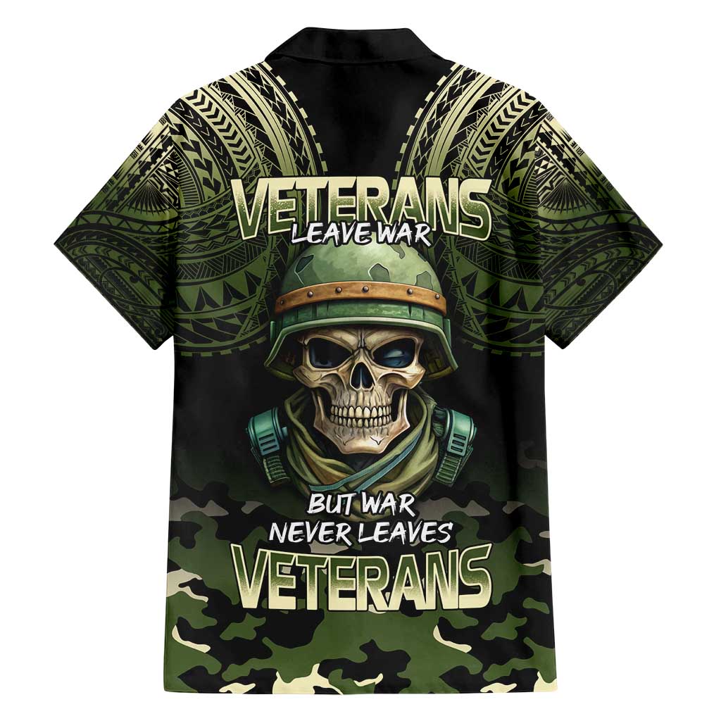 Veterans Day Family Matching Long Sleeve Bodycon Dress and Hawaiian Shirt War Never Leaves A Veteran Proud Military