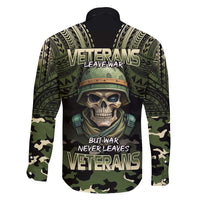 Veterans Day Family Matching Long Sleeve Bodycon Dress and Hawaiian Shirt War Never Leaves A Veteran Proud Military