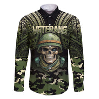 Veterans Day Family Matching Off The Shoulder Long Sleeve Dress and Hawaiian Shirt War Never Leaves A Veteran Proud Military