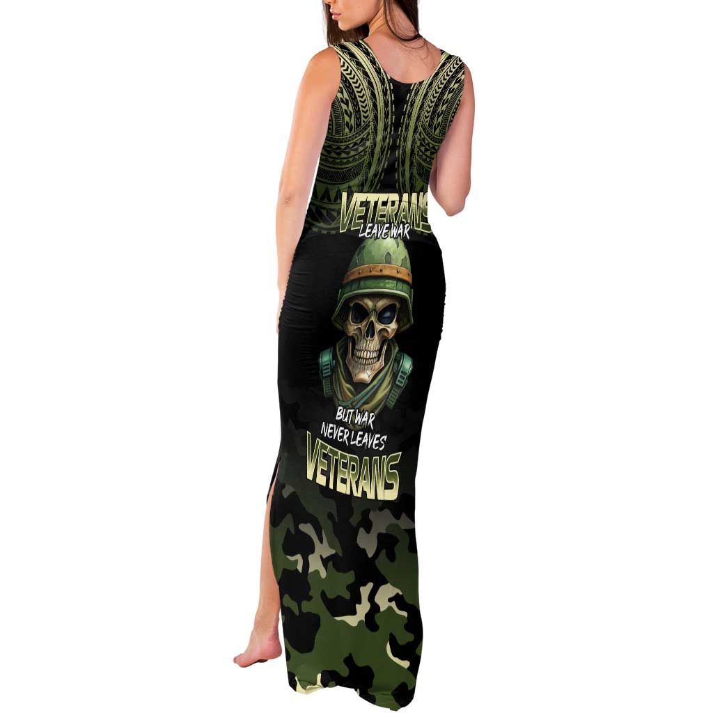 Veterans Day Tank Maxi Dress War Never Leaves A Veteran Proud Military