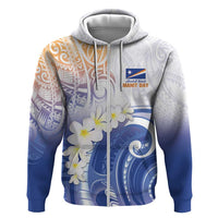 Marshall Islands Manit Day Hoodie Plumeria and Polynesian Tribal