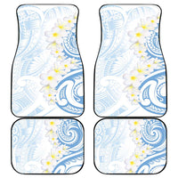 Palau 1981 Tribal Tattoo Car Mats with Belau Plumeria Flowers