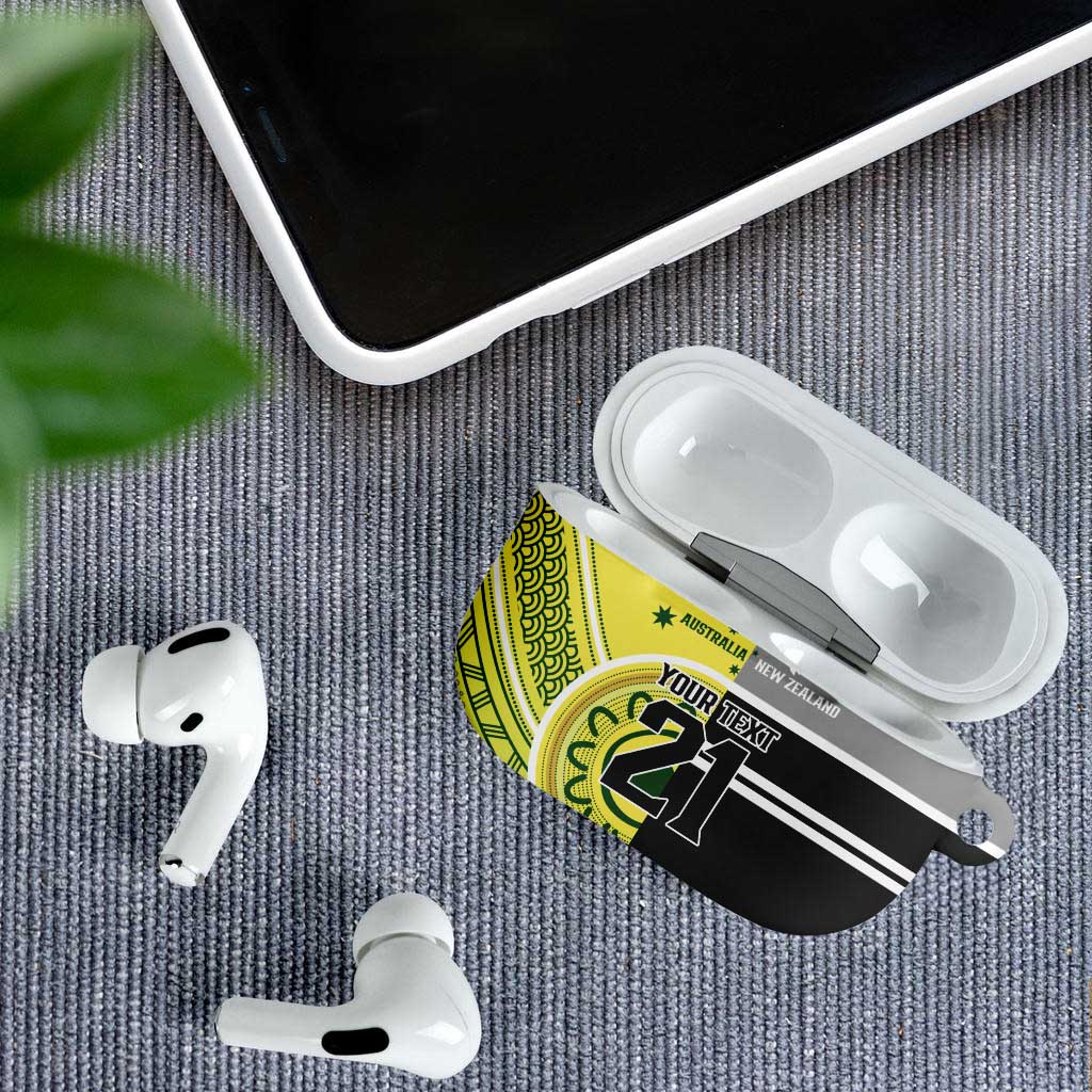 Custom Cricket AUNZ Spirit AirPods Case Aussie New Zealand Retro Edition - Polynesian Pride