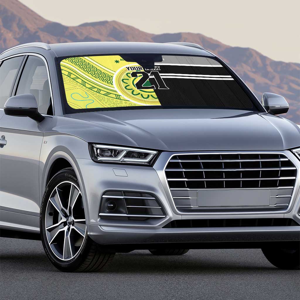 Custom Cricket AUNZ Spirit Auto Sun Shade Aussie New Zealand Retro Edition - Polynesian Pride