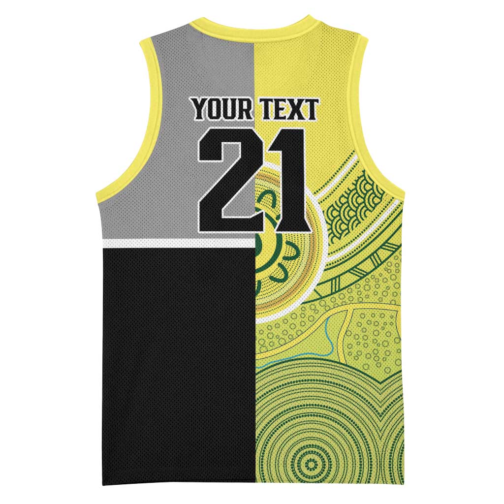 Custom Cricket AUNZ Spirit Basketball Jersey Aussie New Zealand Retro Edition LT9 - Polynesian Pride