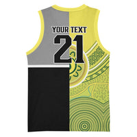 Custom Cricket AUNZ Spirit Basketball Jersey Aussie New Zealand Retro Edition LT9 - Polynesian Pride