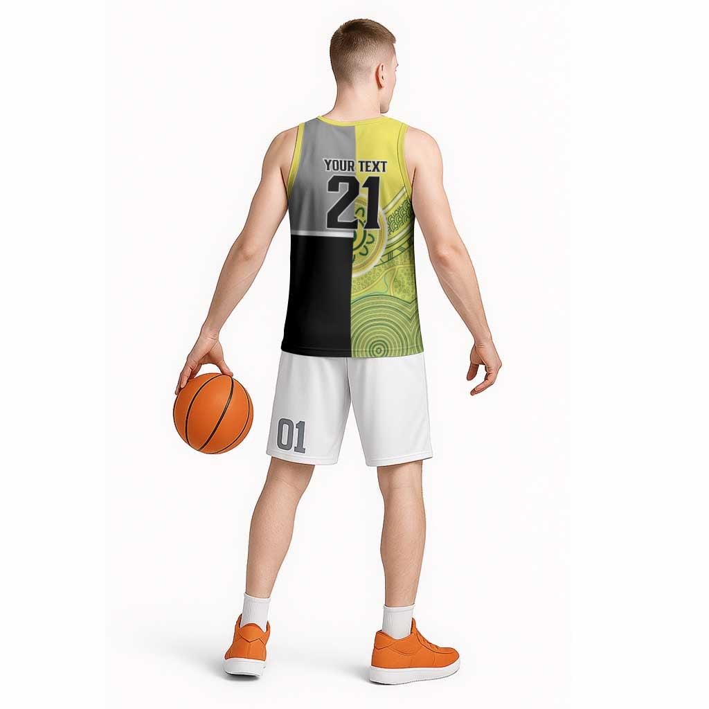 Custom Cricket AUNZ Spirit Basketball Jersey Aussie New Zealand Retro Edition LT9 - Polynesian Pride