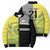 Custom Cricket AUNZ Spirit Bomber Puffer Jacket Aussie New Zealand Retro Edition - Polynesian Pride
