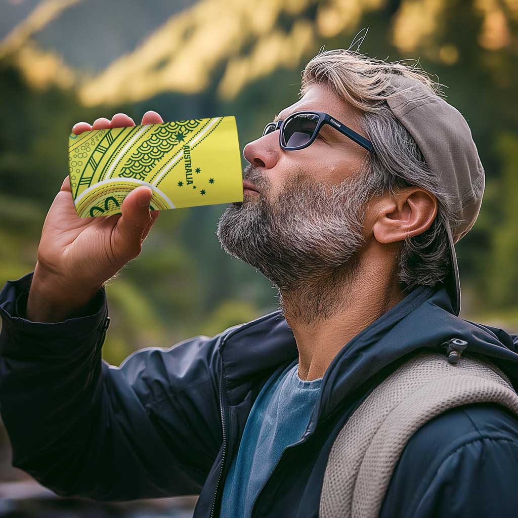 Custom Cricket AUNZ Spirit 4 in 1 Can Cooler Tumbler Aussie New Zealand Retro Edition - Polynesian Pride