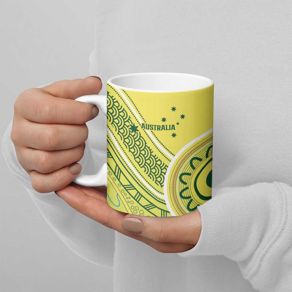 Custom Cricket AUNZ Spirit Ceramic Mug Aussie New Zealand Retro Edition - Polynesian Pride