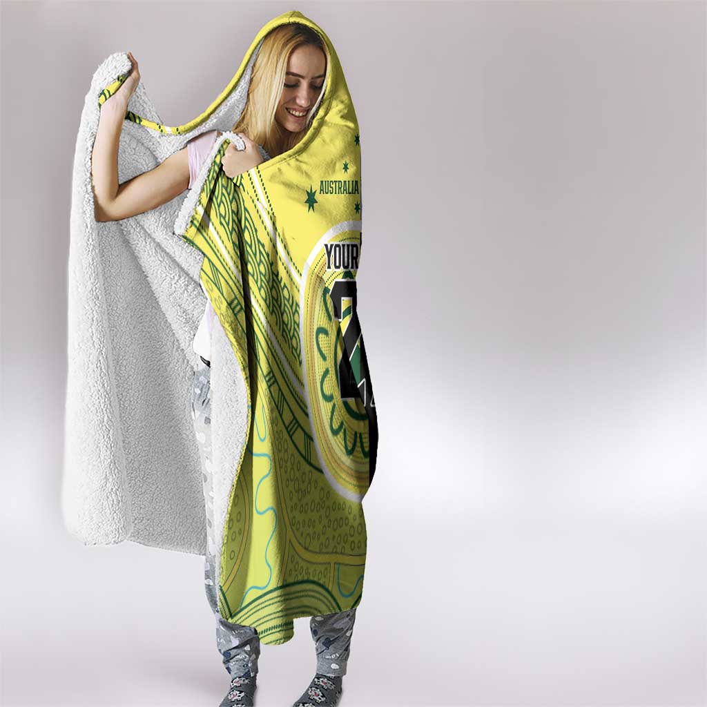 Custom Cricket AUNZ Spirit Hooded Blanket Aussie New Zealand Retro Edition - Polynesian Pride